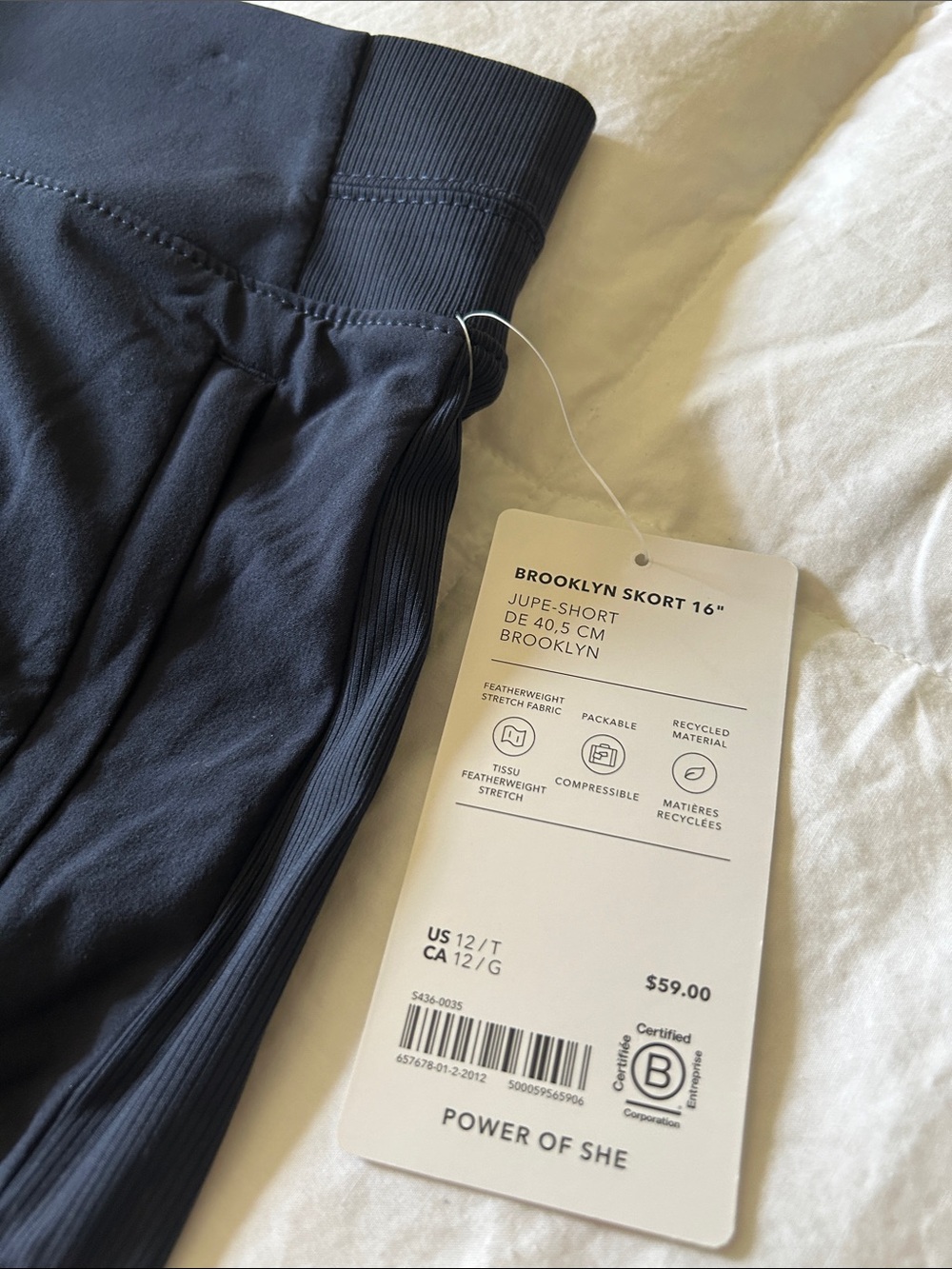Athleta Brooklyn Skort in Navy